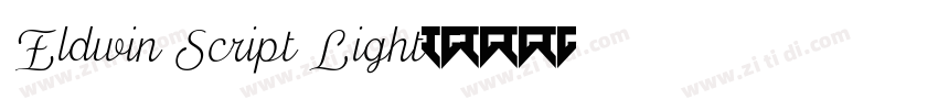 Eldwin Script Light字体转换 Eldwin Script Light字体转换